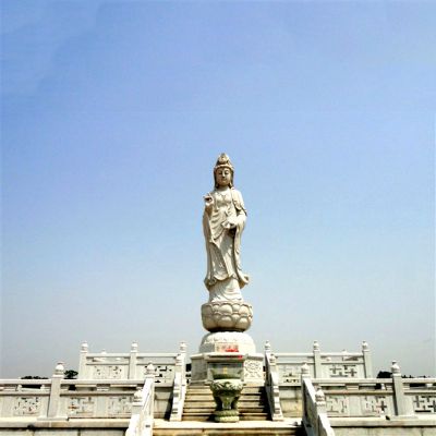 滴水觀音大型石雕-景區宗教佛像景觀雕塑