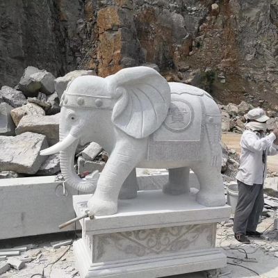 石雕大象 觀音佛像